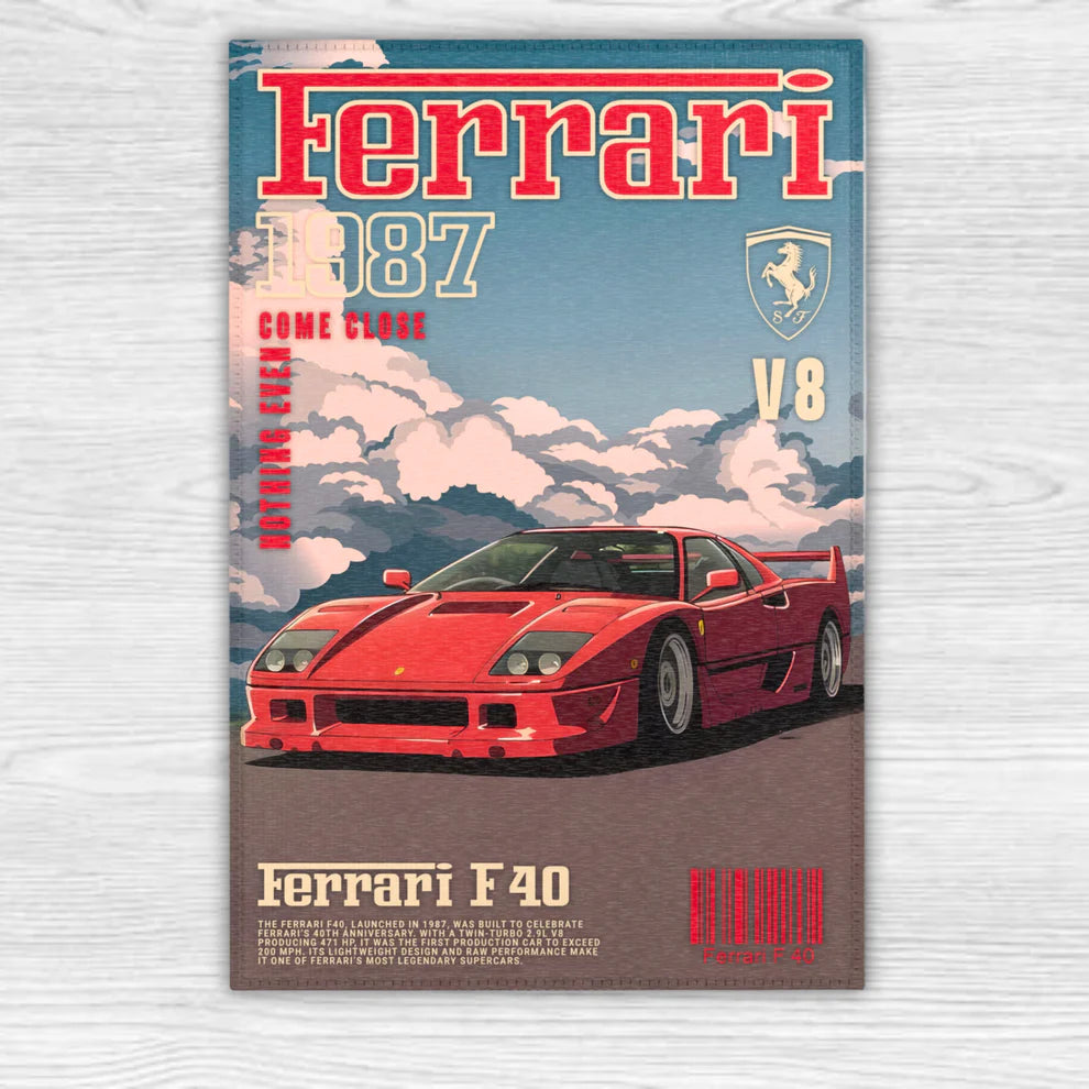 Ferrari F40 Rug